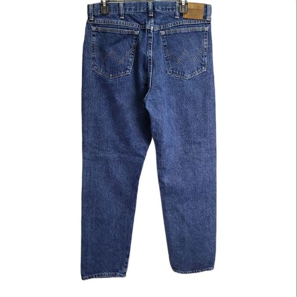 Wrangler Men's Blue Jeans Size 36x32 - Picture 2 of 5